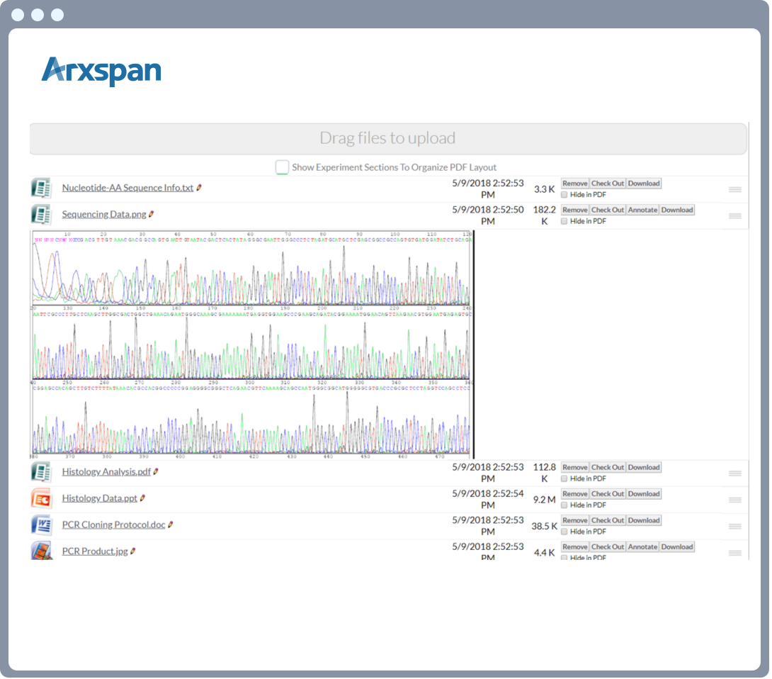 Arxspan Electronic Lab Notebook